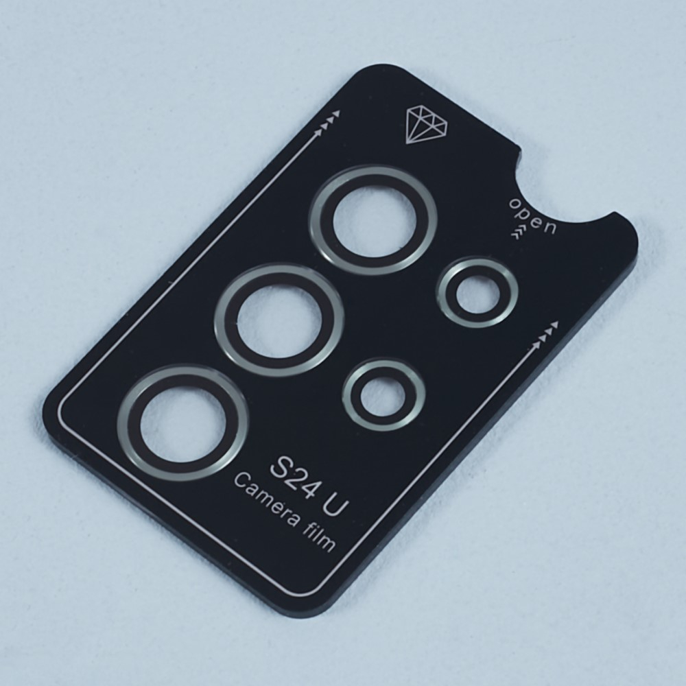 Samsung Galaxy S24 Ultra Kameraschutz Objektiv Ring Protector Abdeckung - Grün