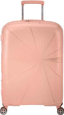 American Tourister StarVibe Spinner Koffert 70-77L, Metallic Peach