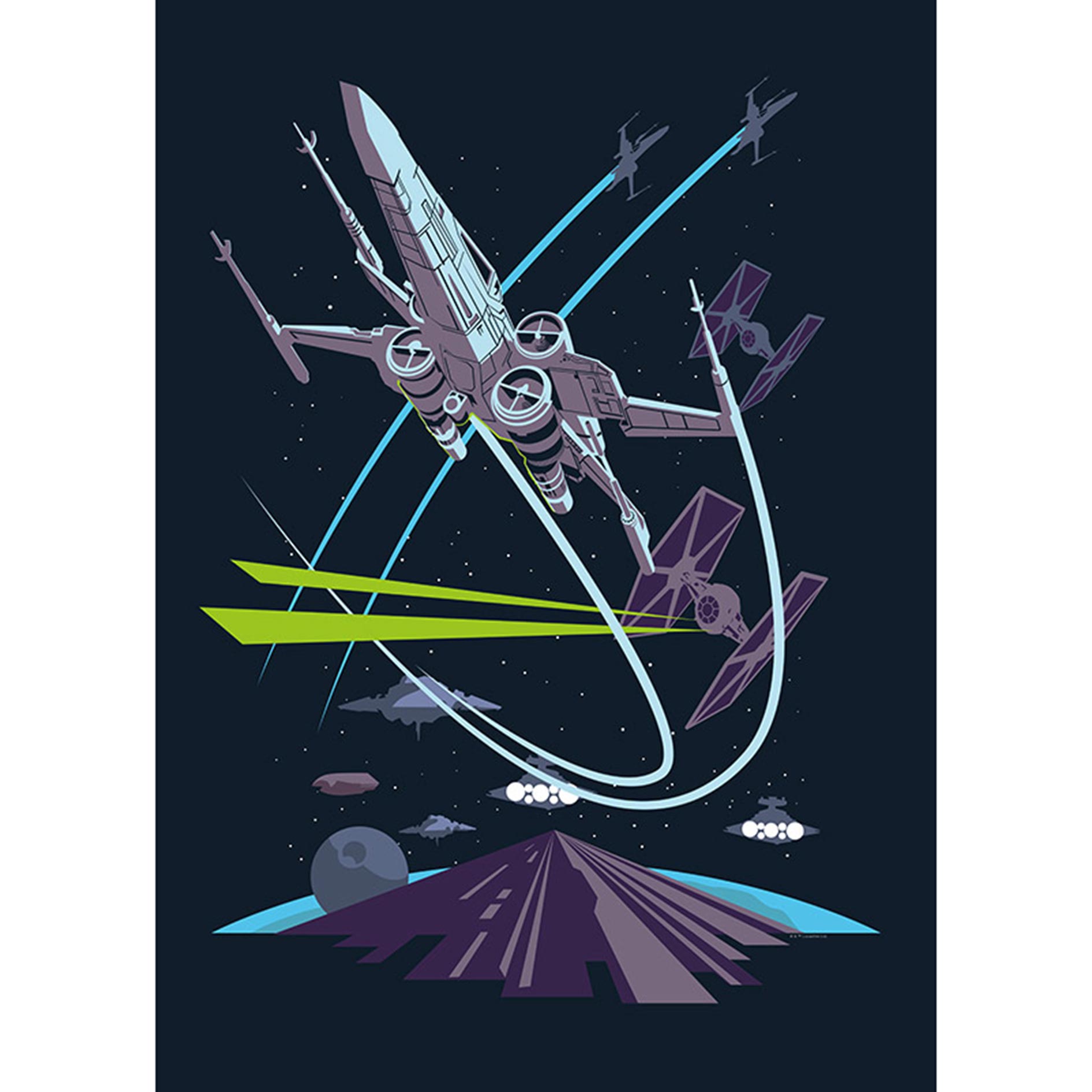 Wandbild STAR WARS CLASSIC VECTOR - 50x70 cm