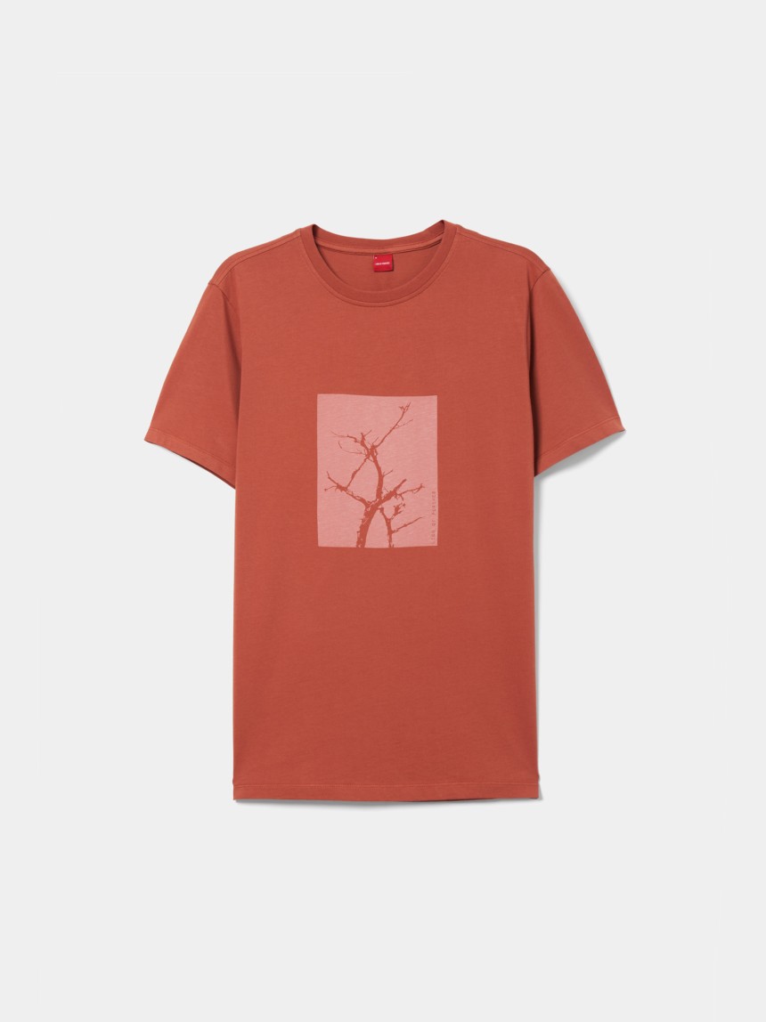 T-shirt de manga curta em algodão