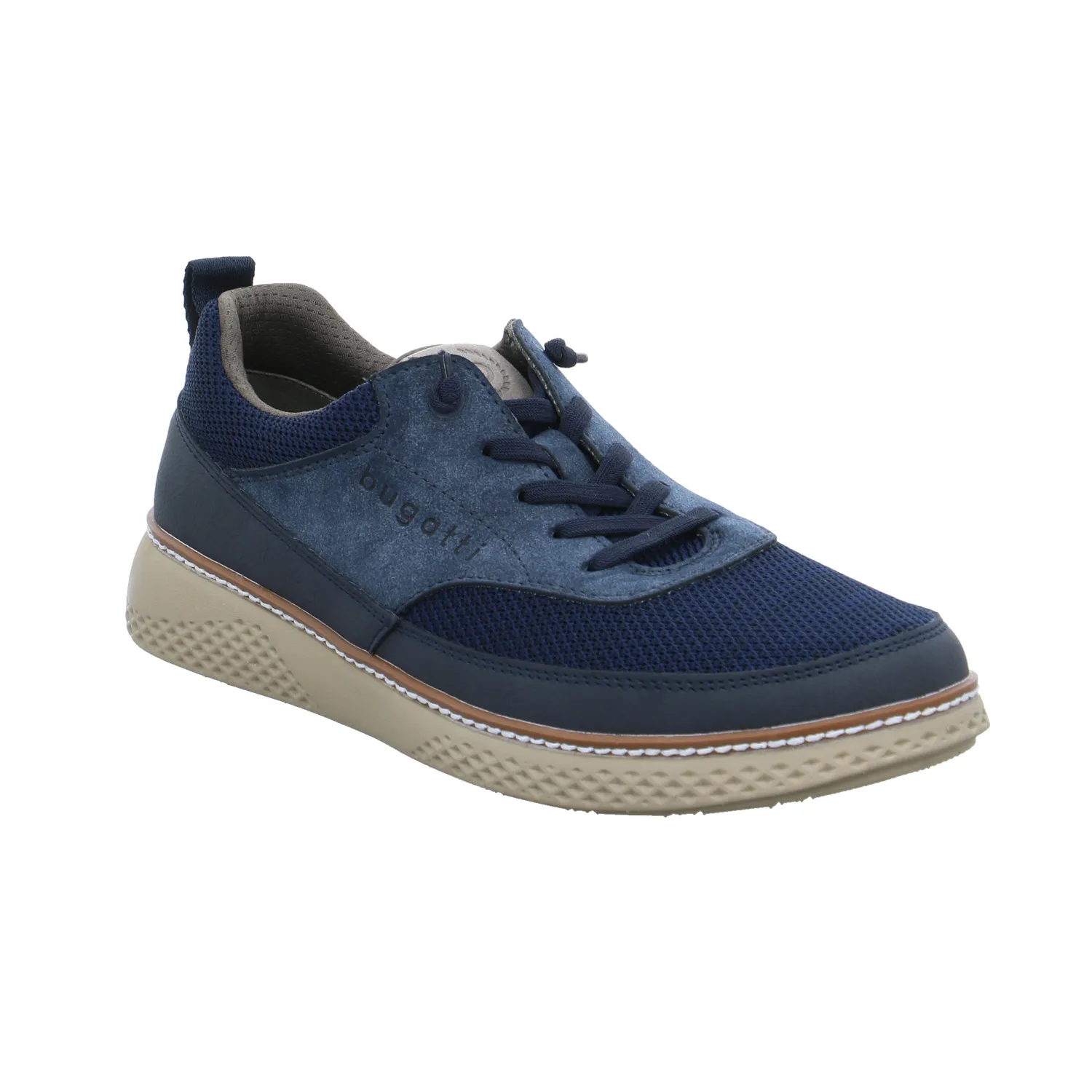 BUGATTI SHOES Halbschuhe Sneaker Blau Textil