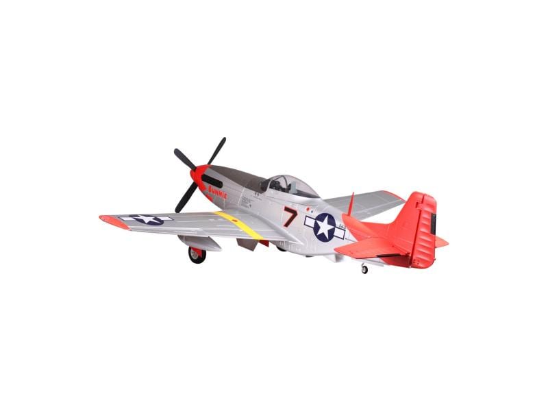FMS Warbird P-51D Mustang Red Tail 1700 mm PNP P-51D Mustang Warbird mit Einziehfahrwerk und Brushless Antrieb