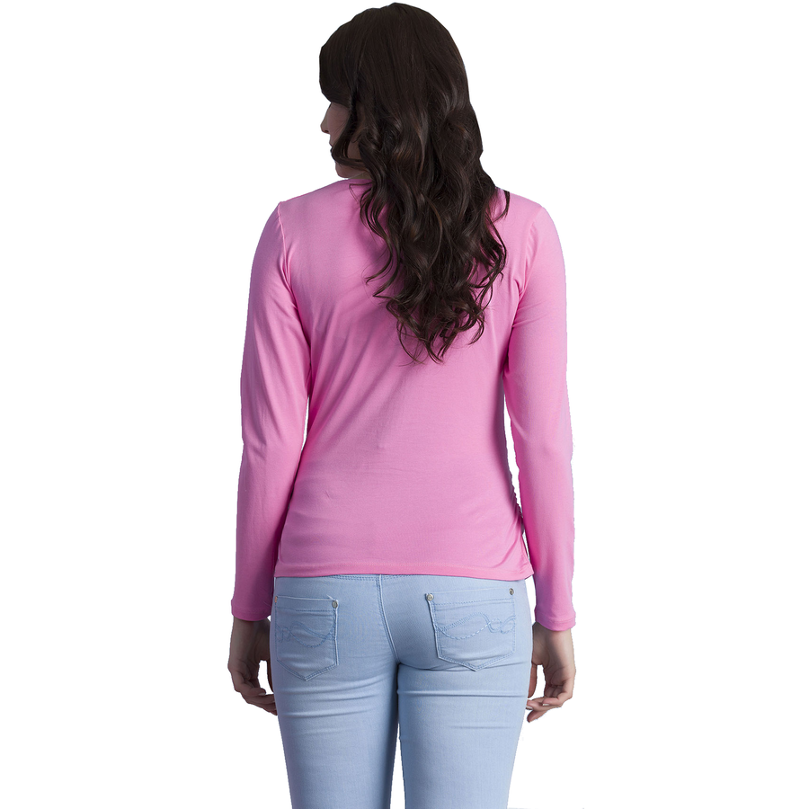 M.M.C. Umstandslangarmshirt Best Mom Ever mit Motiv Rosa
