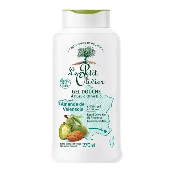 Le Petit Olivier - Gel Douche - Amande de Valensole - Sans Savon 270ml