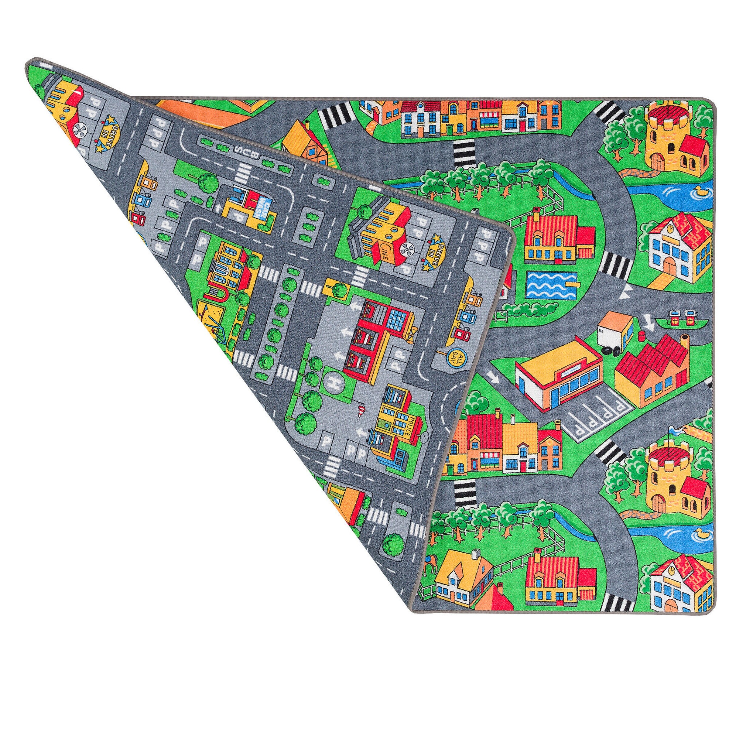 Pergamon Straßenteppich Beidseitig Metropolis Bunt