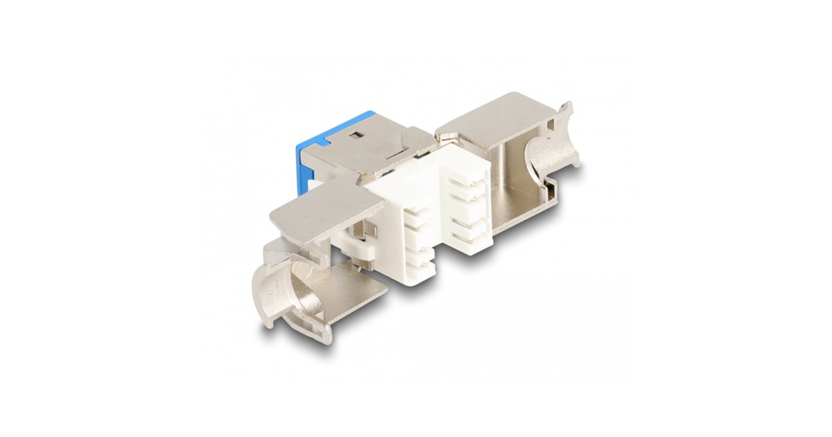 DeLOCKKeystone Module RJ45 Jack naar LSA Cat 6a toolfree, 8 stuks  (Meerkleurig)