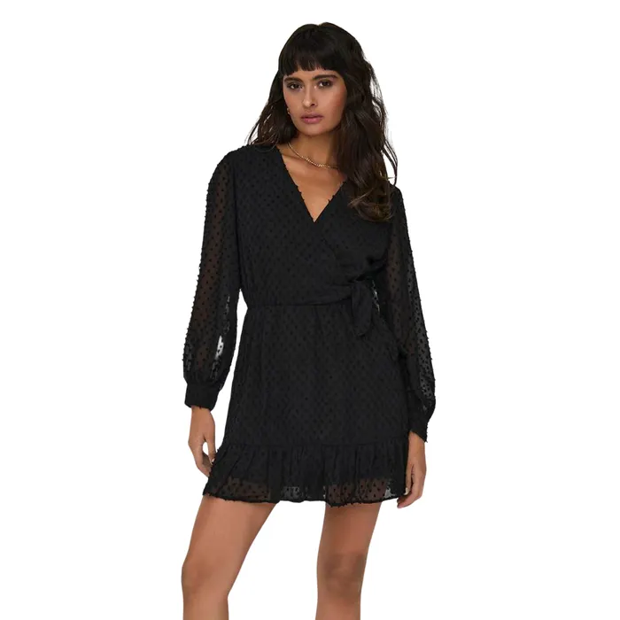 Only Tiva Dobby Wrap Jurk Dames