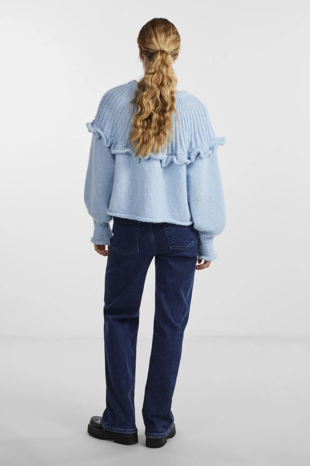 Pieces Pcrikka Ls Oneck Knit 4689667 angel falls