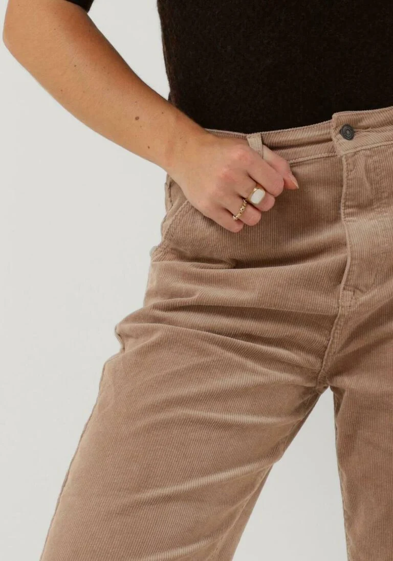 CIRCLE OF TRUST beige circle of trust mom jeans lenny chino rib