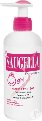 Saugella Girl Soin Lavant Intime Féminin Flacon Pompe 200ml