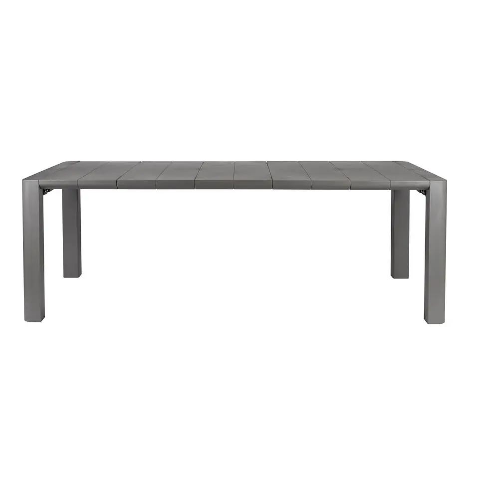Housecraft Alban Tuintafel Rechthoekig 220x100 cm Metaal Grijs