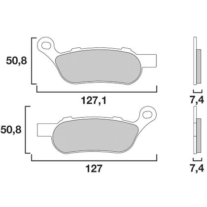 Plaquettes de freins Brembo Sinter Métal Fritté Arrière