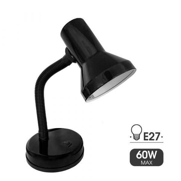 EDM Candeeiro de Mesa Modelo London E27 60W Preto