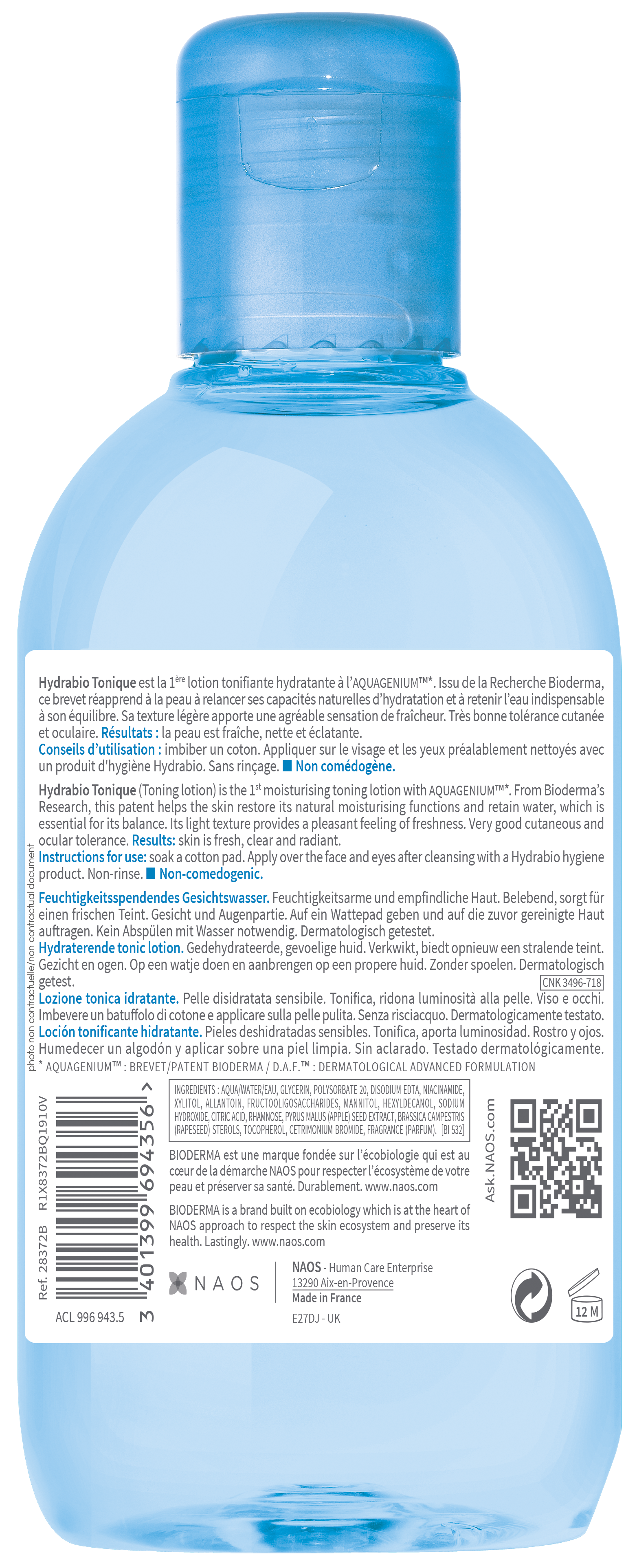 Bioderma Tonique Lotion Hydratante<br>250 ml