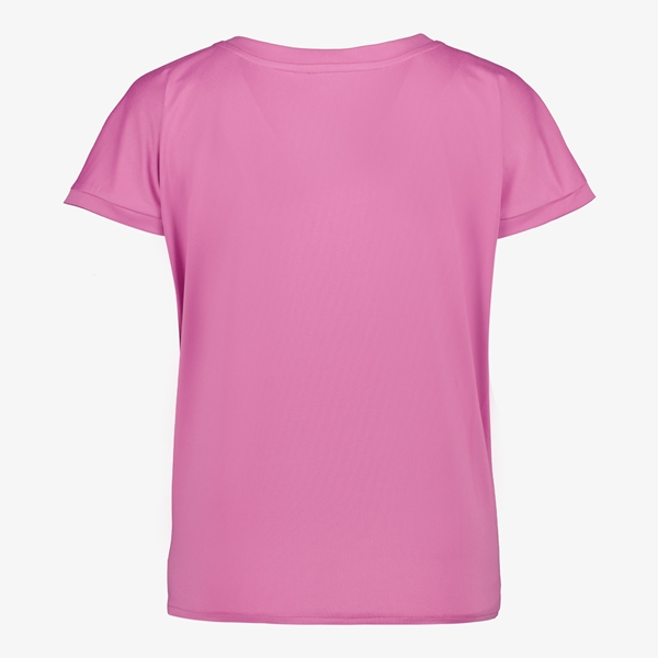 TwoDay dames T-shirt roze met knoop