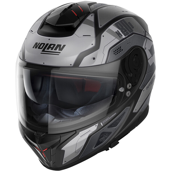 Nolan - Casque N80-8 Starscream N-Com Gris / Noir