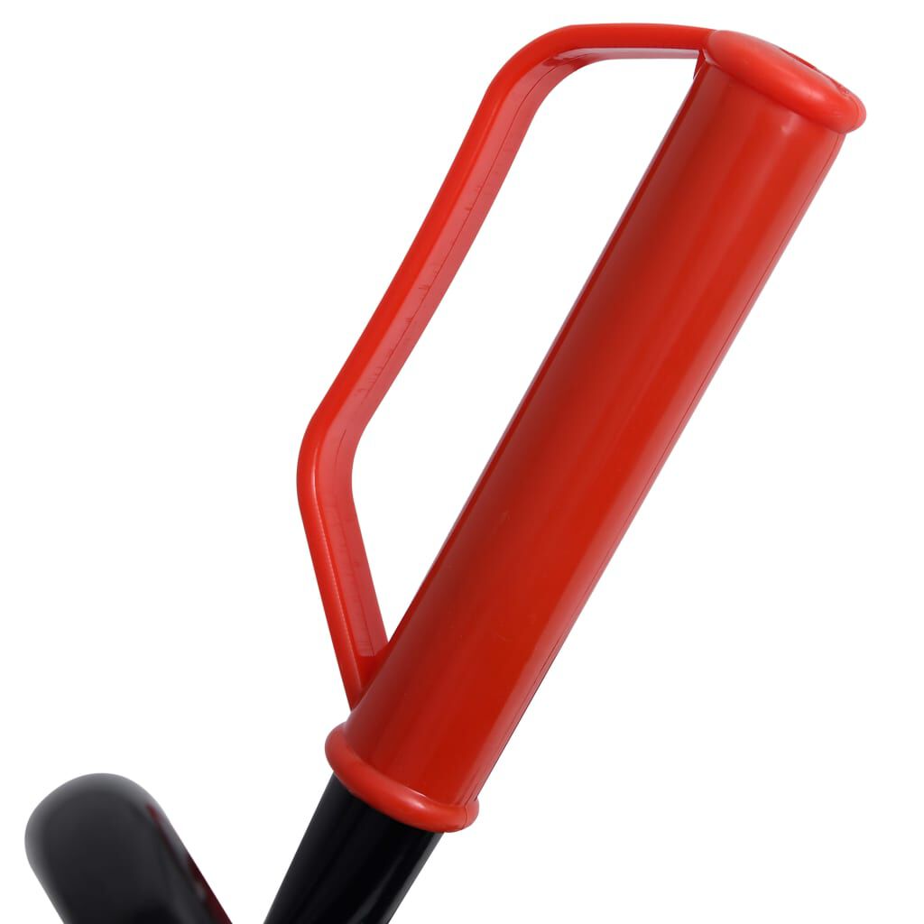 vidaXL Telescopische handwagen, 200 kg, zwart en rood