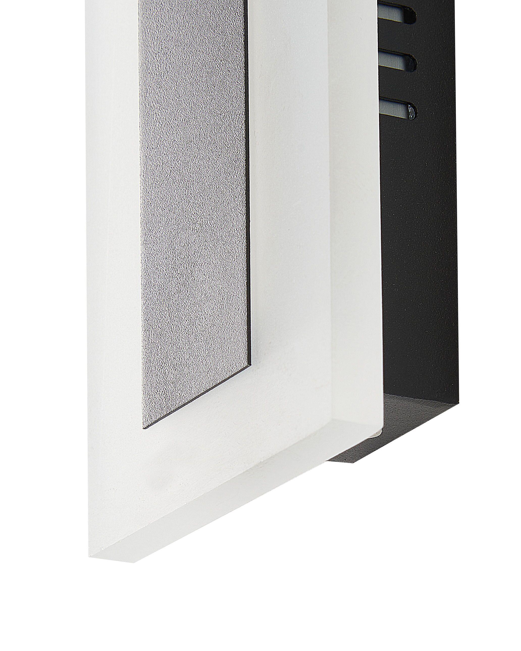 Buiten LED wandlamp SAVANE met bewegingssensor Zwart