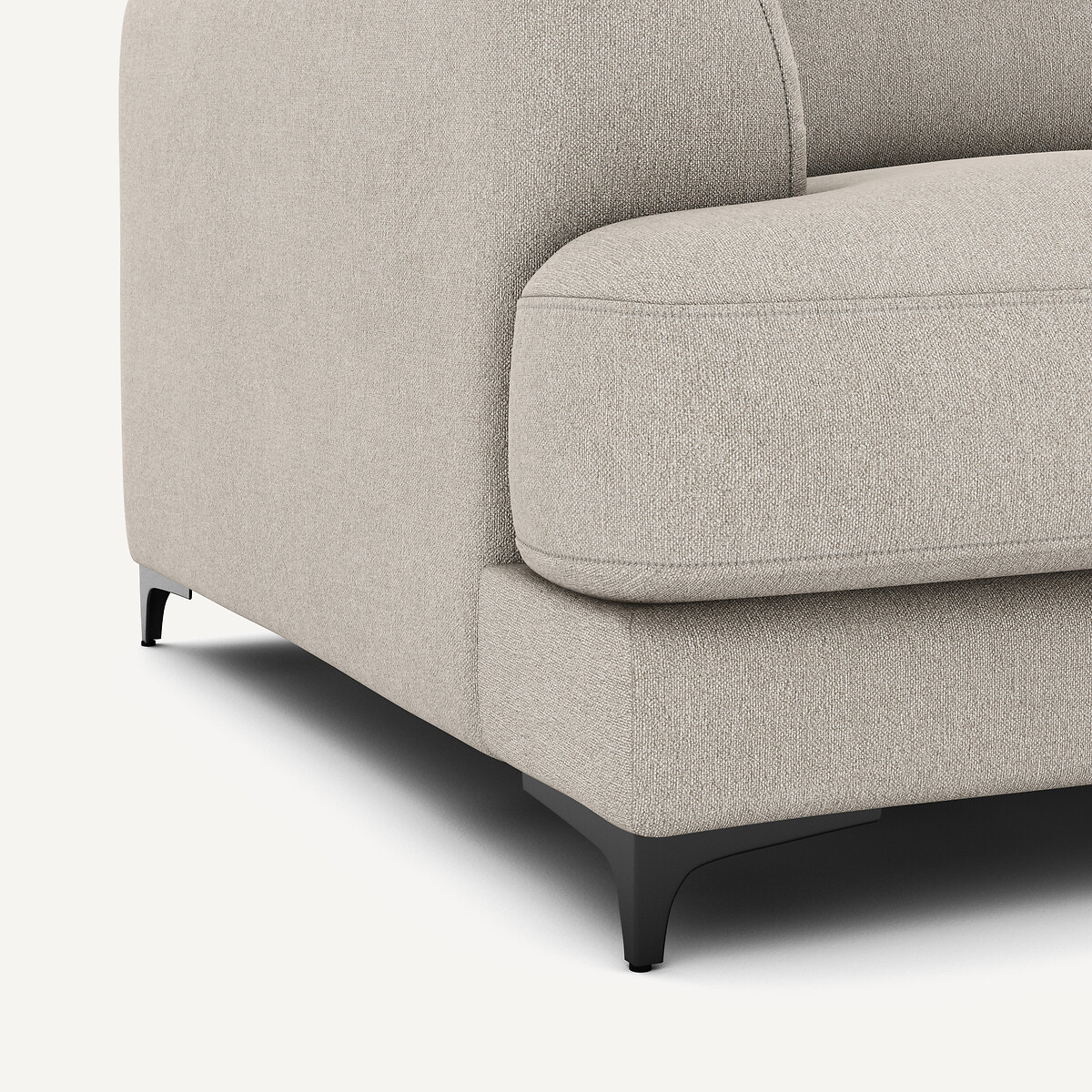 AM.PM<br>Sofá-cama de 3 lugares com textura em linho viscose, Marsile
