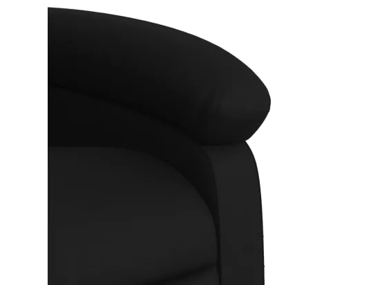 Fauteuil inclinable massant Noir Similicuir