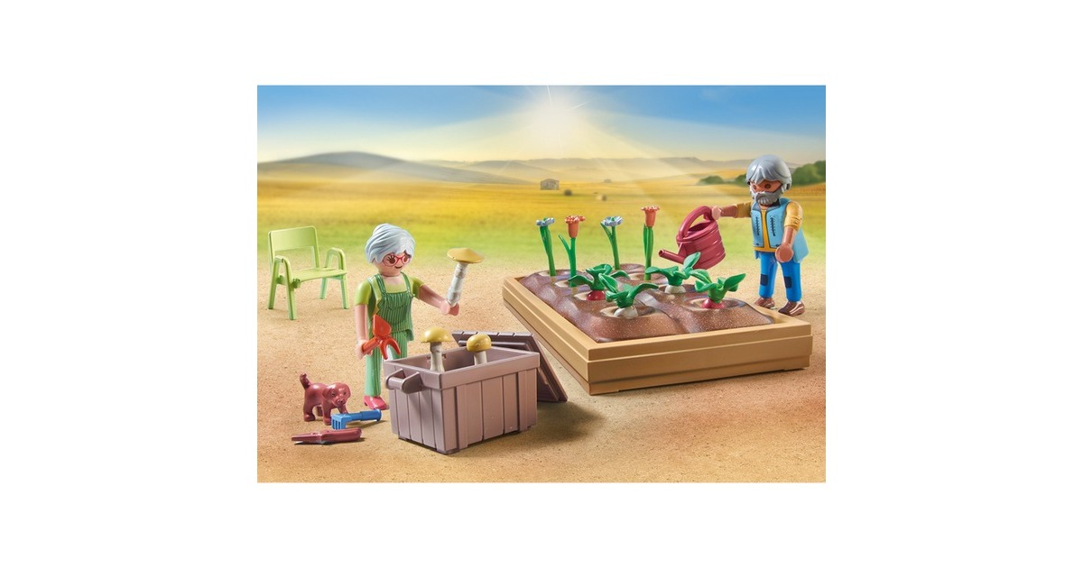 PLAYMOBILCountry - Idyllische moestuin bij de grootouders Constructiespeelgoed  (71443)