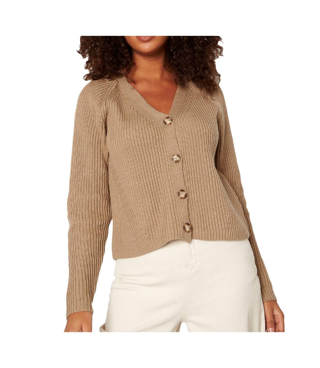Cardigan Beige Femme Pieces Pcosilla