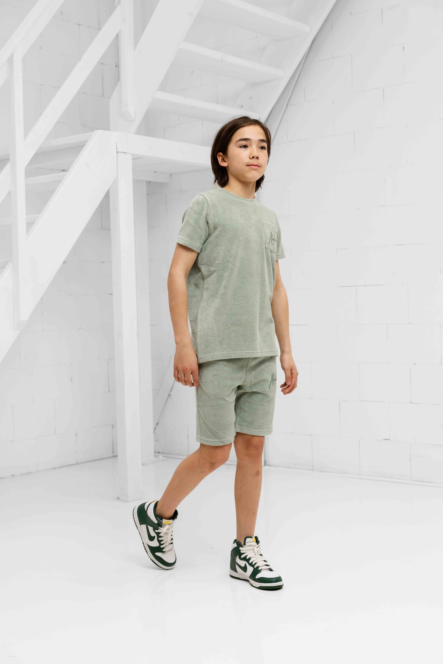 Malelions Signature Towelling Zomerset Kids Lichtgroen