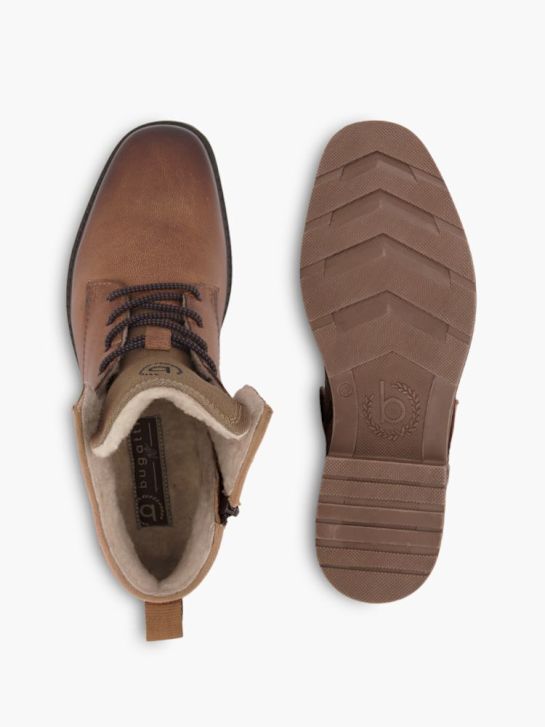 bugatti Schnür-Stiefelette Cognac
