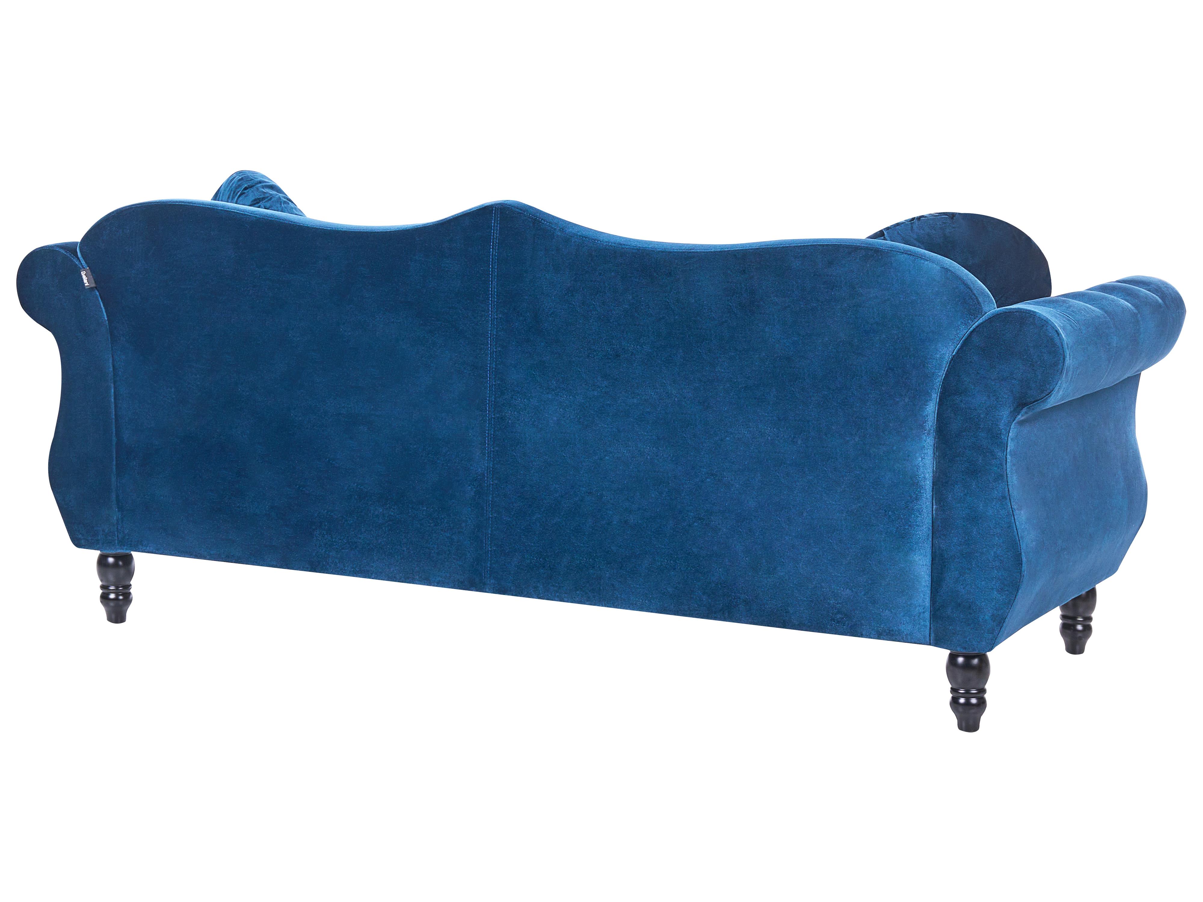 Bankenset 5-zits SKIEN Fluweel Marineblauw