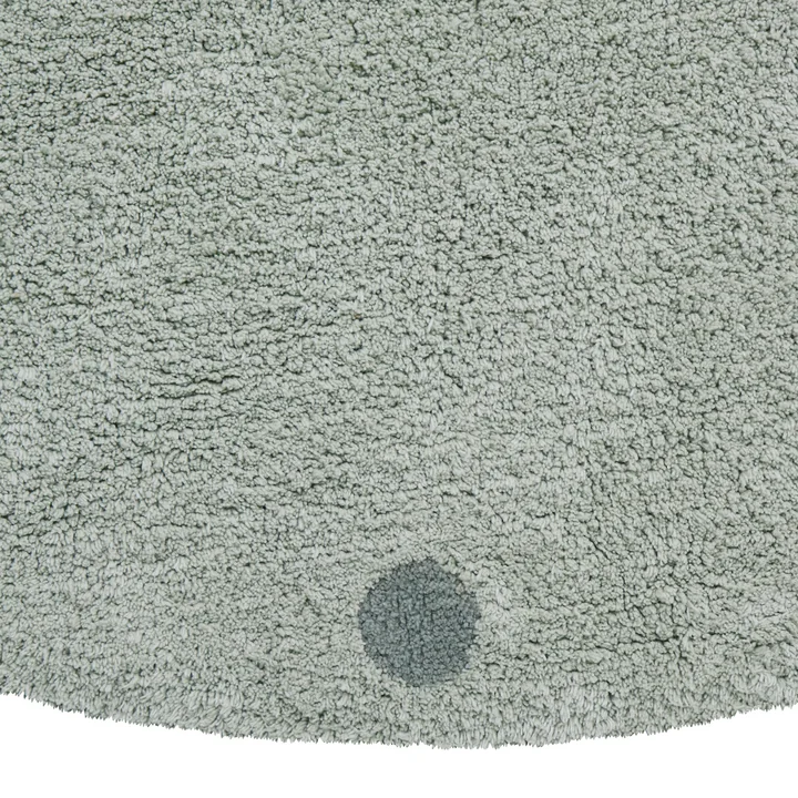 Lorena Canals - Round Dot Teppich, Ø 140 cm, chestnut / rose