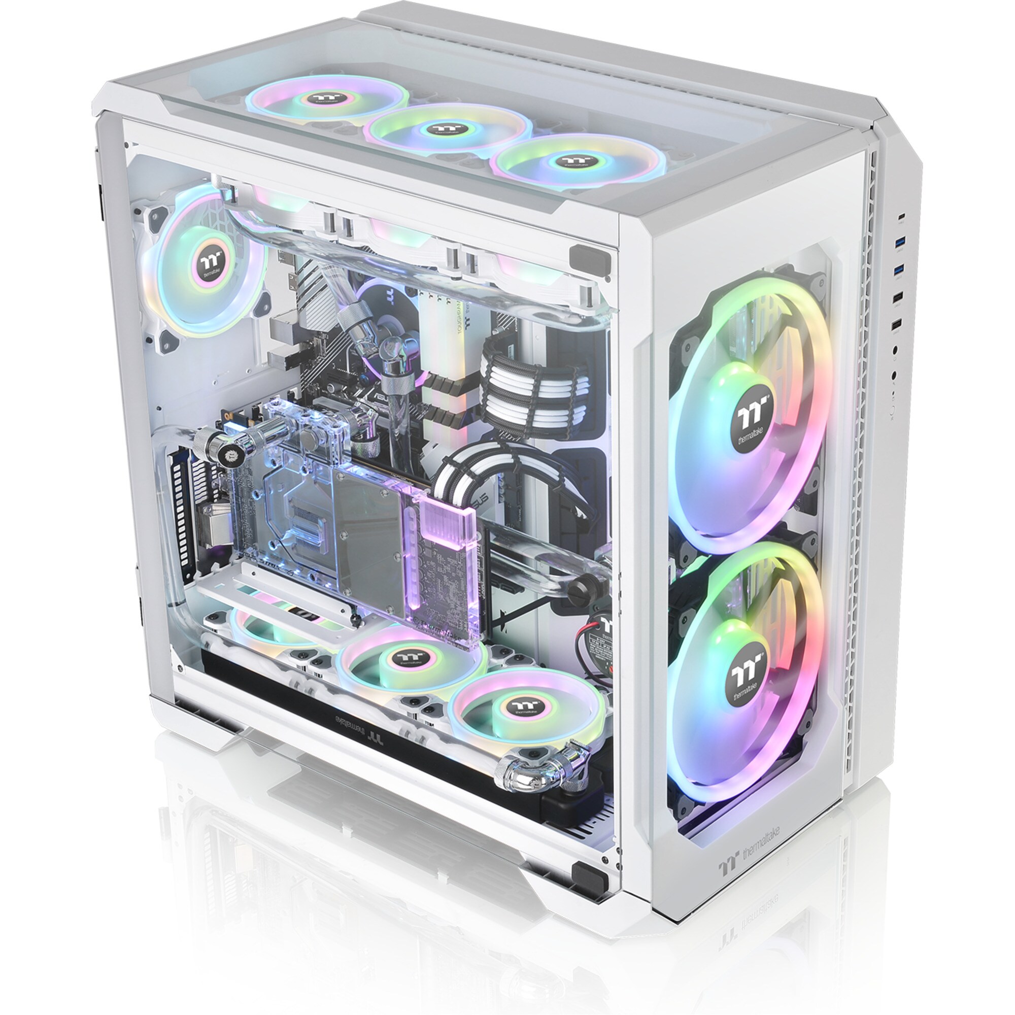 Thermaltake Tower-Gehäuse View 51 TG Snow ARGB Edition