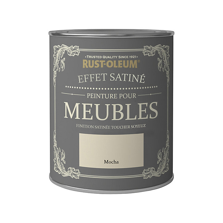 Peinture pour meubles Rust-Oleum mocha effet poudré satin 125ml