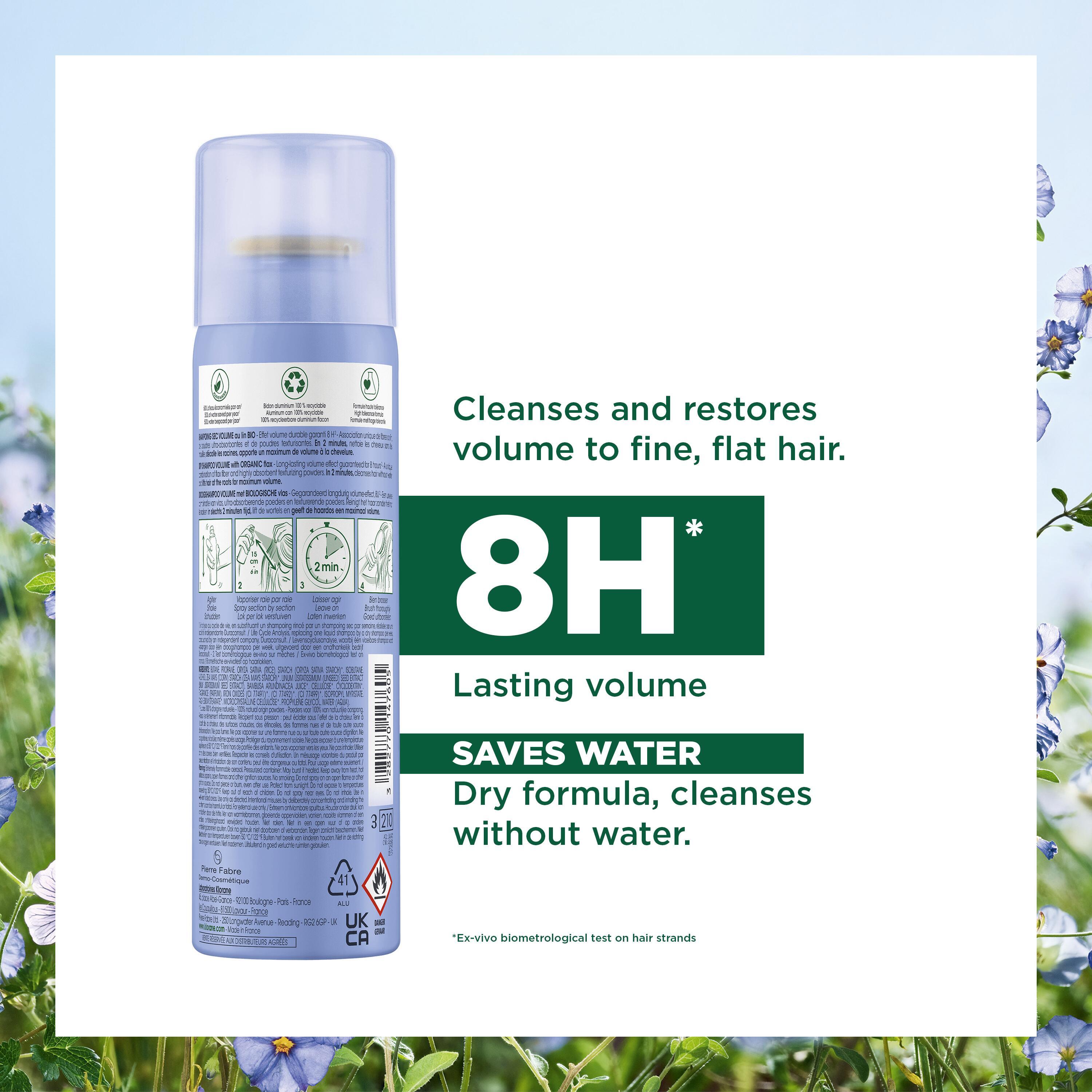 Klorane Trockenshampoo Leinen Spr 150 ml