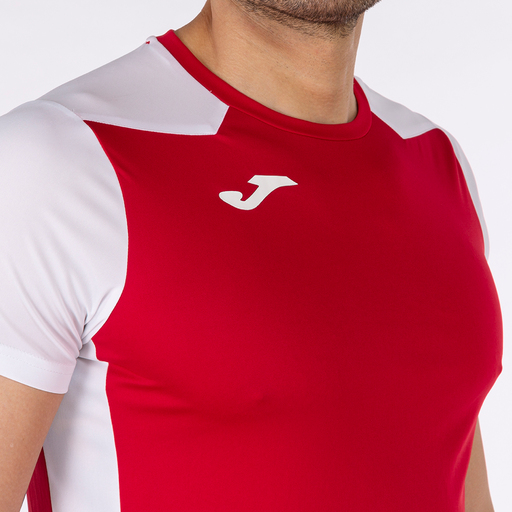 Camiseta Manga Corta Joma Record Ii Rojo Blanco
