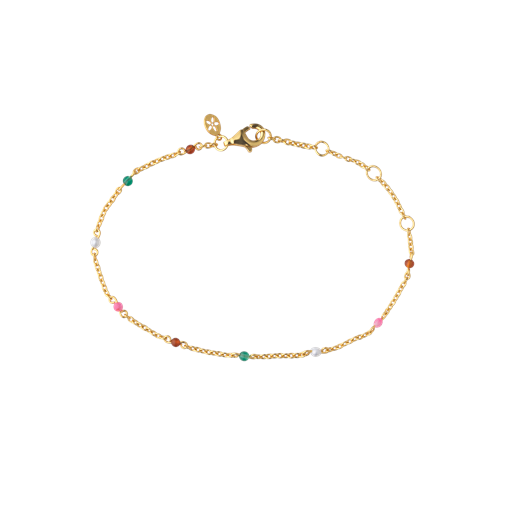 byBiehl Scarlett Colour Armbånd, Guld, 19,5 cm
