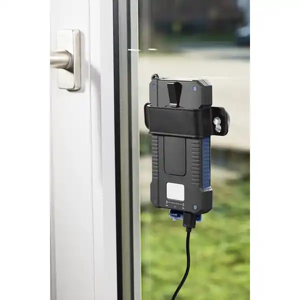 Solar Powerbank schwarz / blau