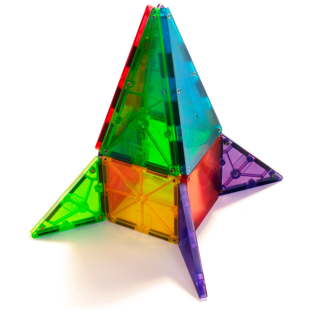 Magna-Tiles Transparente Farben 32 Magnetbausteine