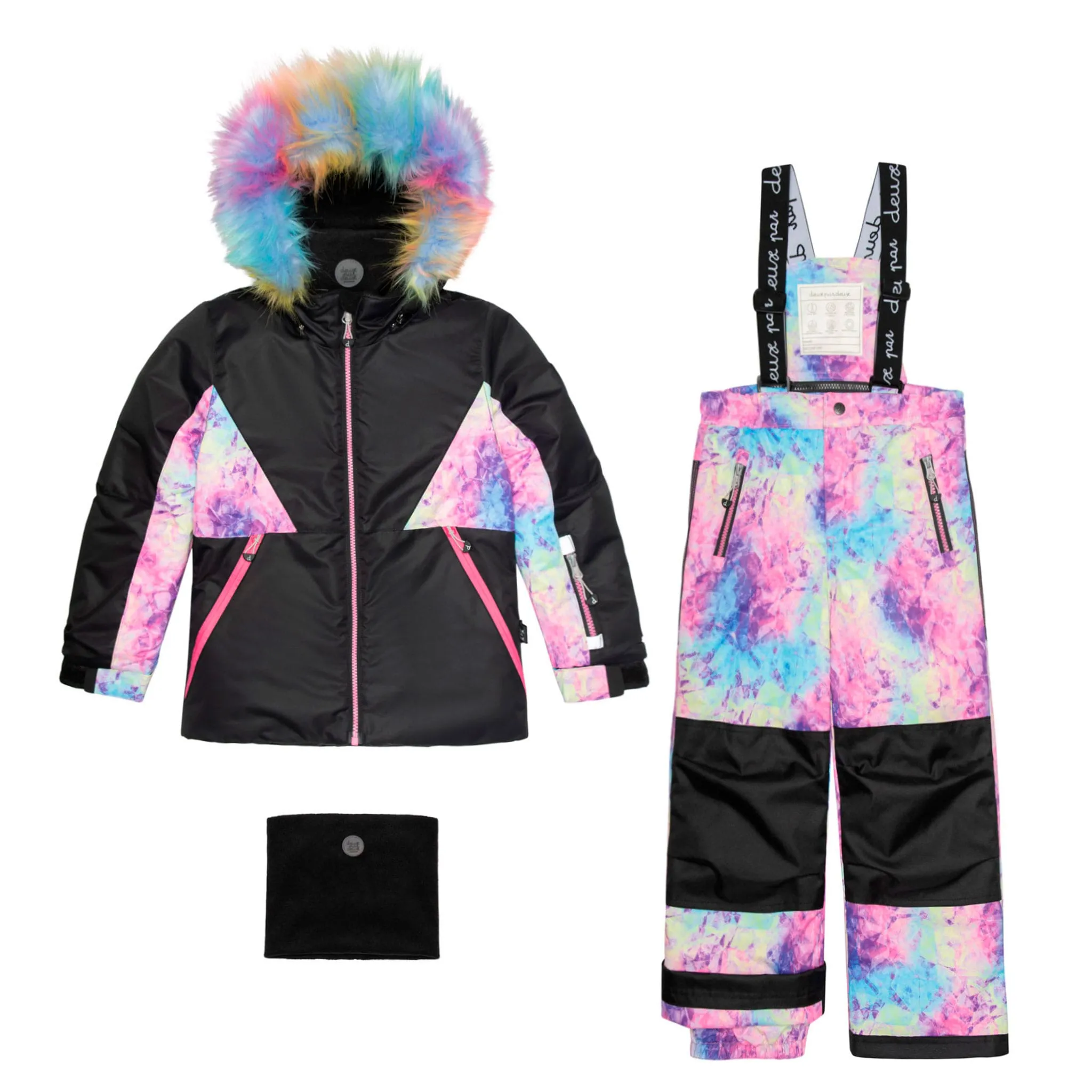 Deux par Deux Habit de Neige 2 Pièces Arc-En-Ciel Givré 2-6ans