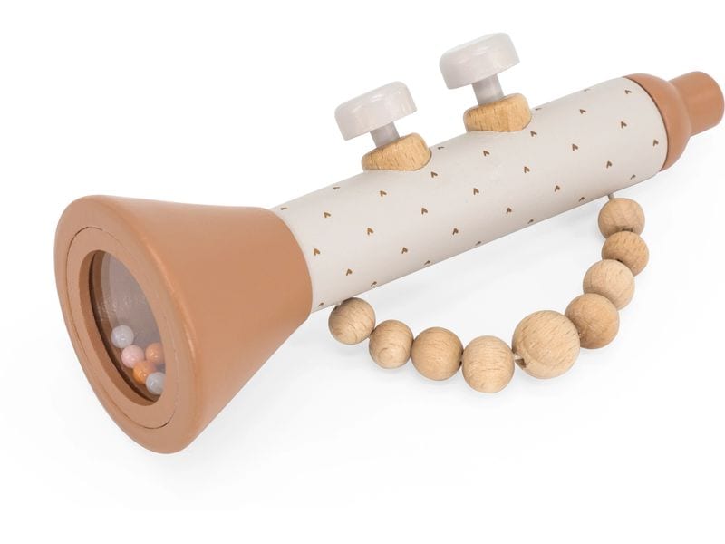 Label Label Musikinstrument Trompete Nougat Holztrompeten für kleine Musiker
