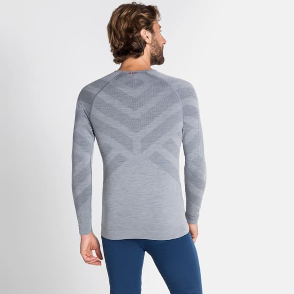 T-shirt thermique ODLO BL TOP CREW NECK L/S KINSHIP WARM GREY MELANGE