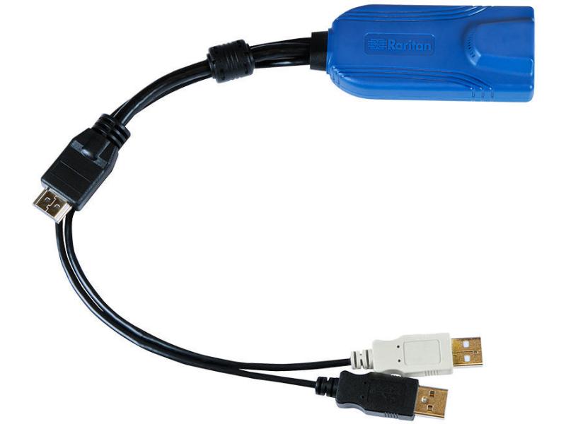 Raritan KVM-Kabel D2CIM-DVUSB-HDM Leistungsvermittlungsstelle mit Remote-Management auf BIOS-Ebene