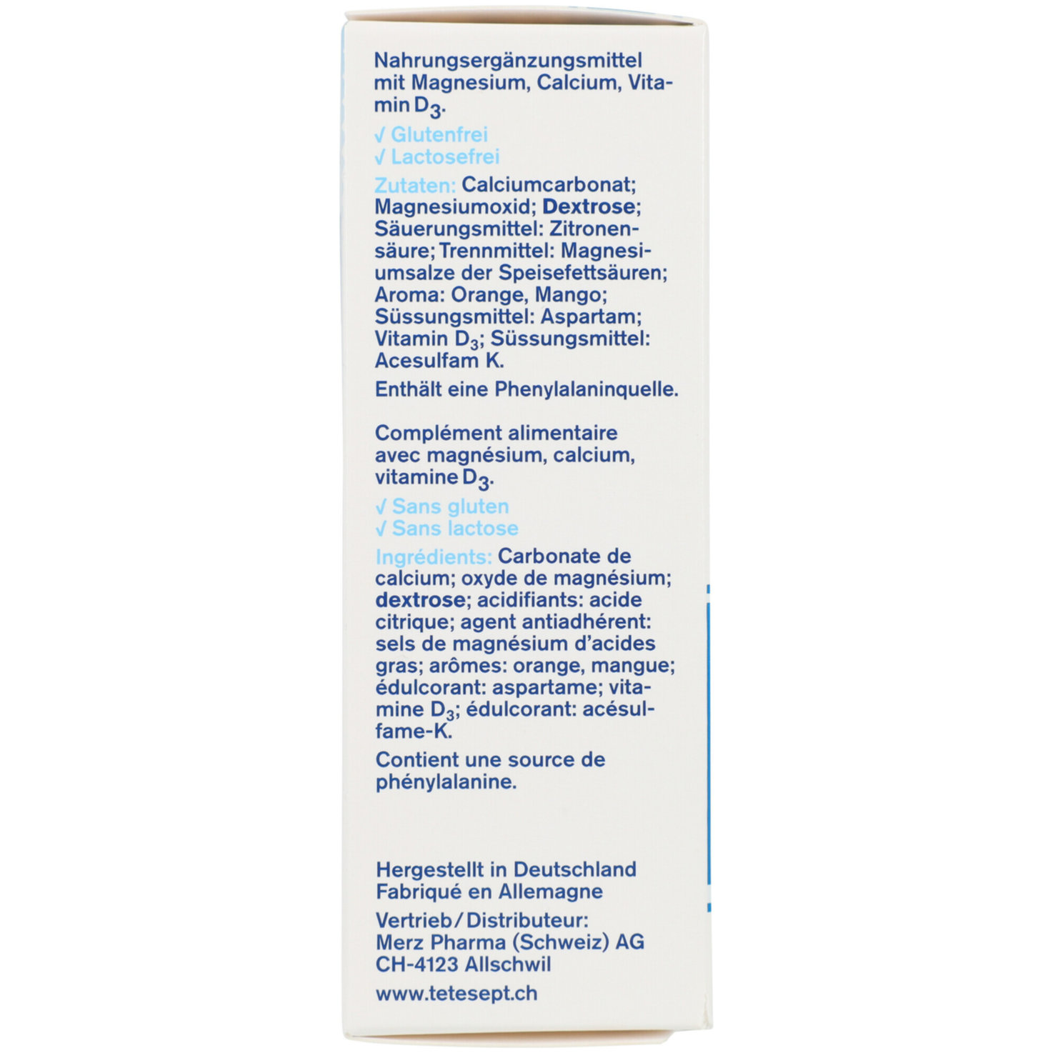tetesept Magnesium 335 Calcium + D3 20 Sticks 20 Sticks