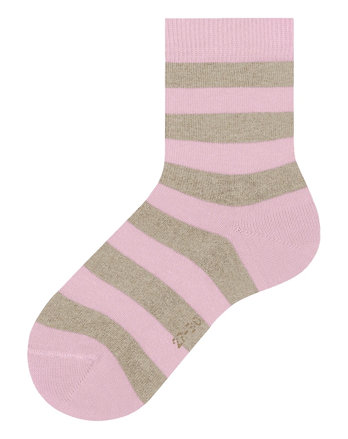 Socken HAPPY STRIPE 2er Pack in sand/rosa