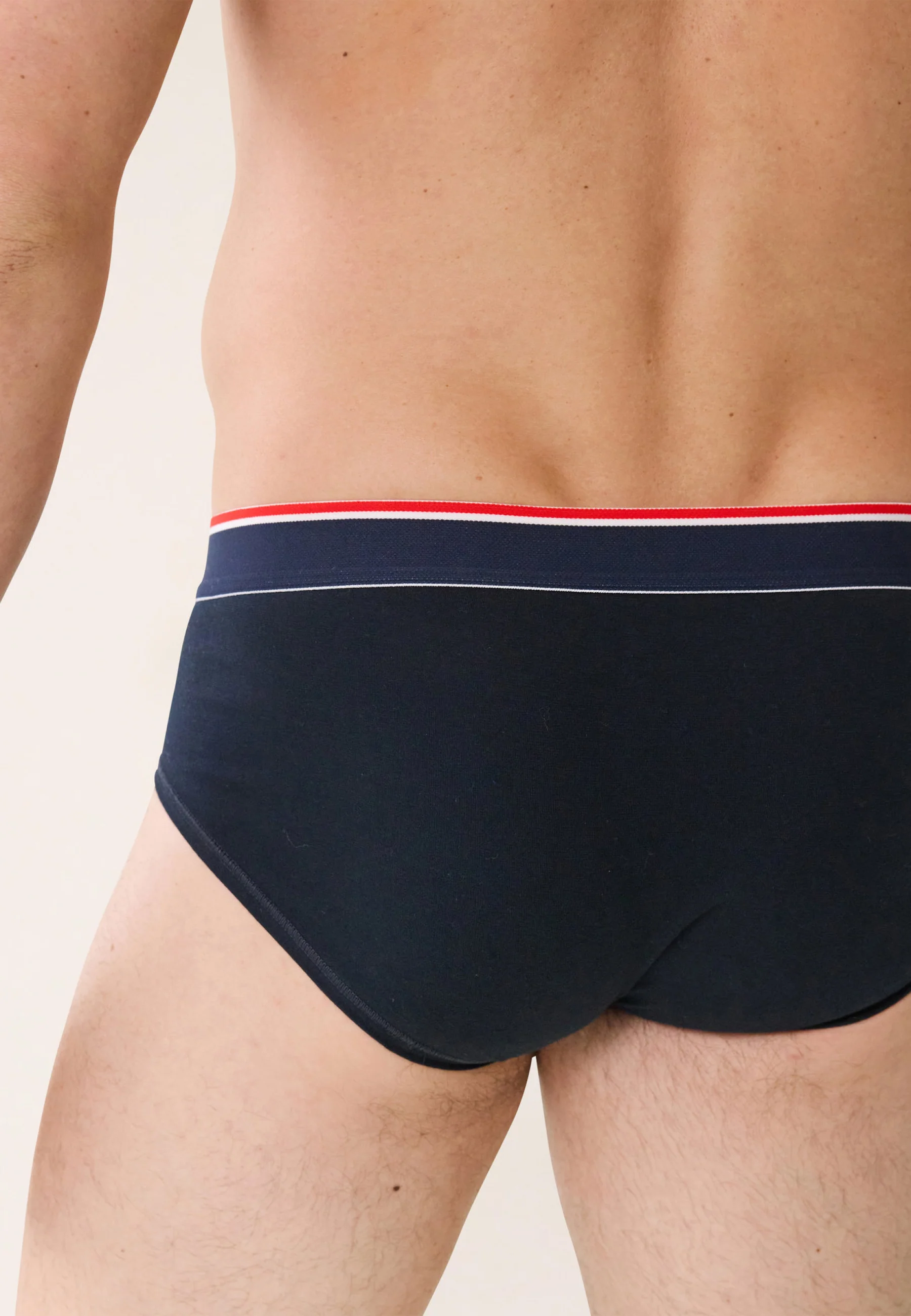 Trio de slips en coton-Coffret Trio Slip Intrépide Marine Rouge Brodé Terrible Flocon