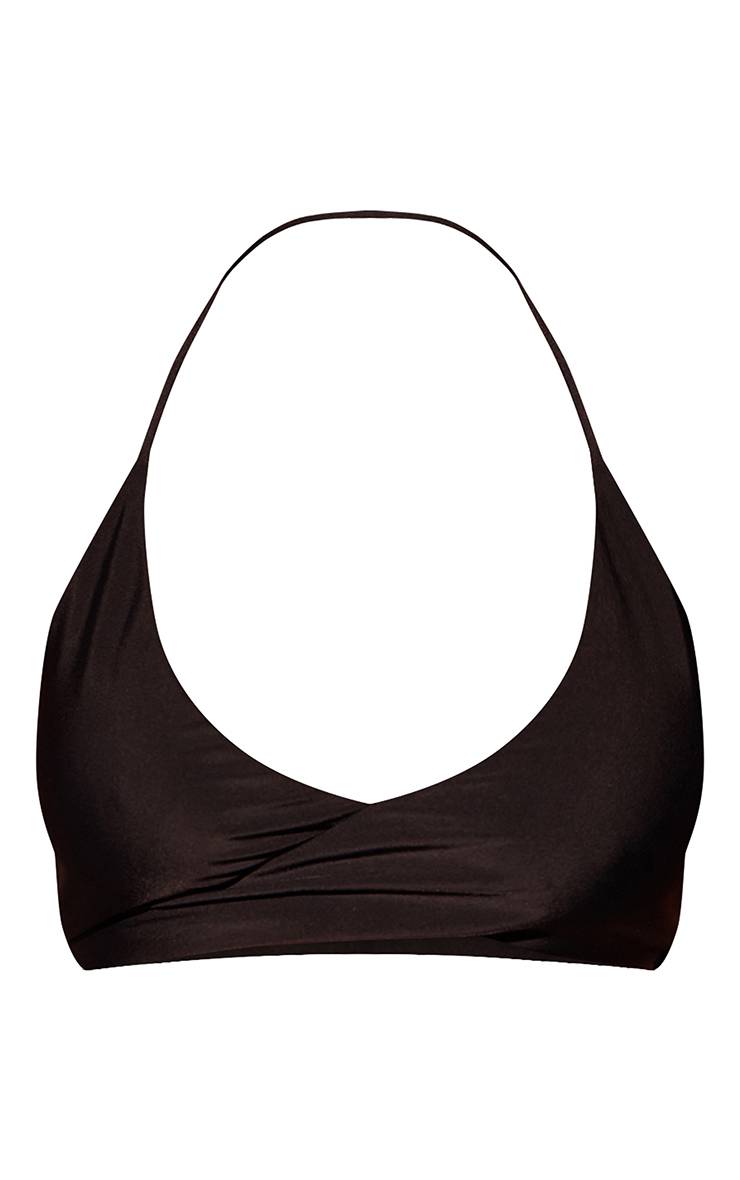 Noir Bas De Bikini Tanga À Décolleté En V