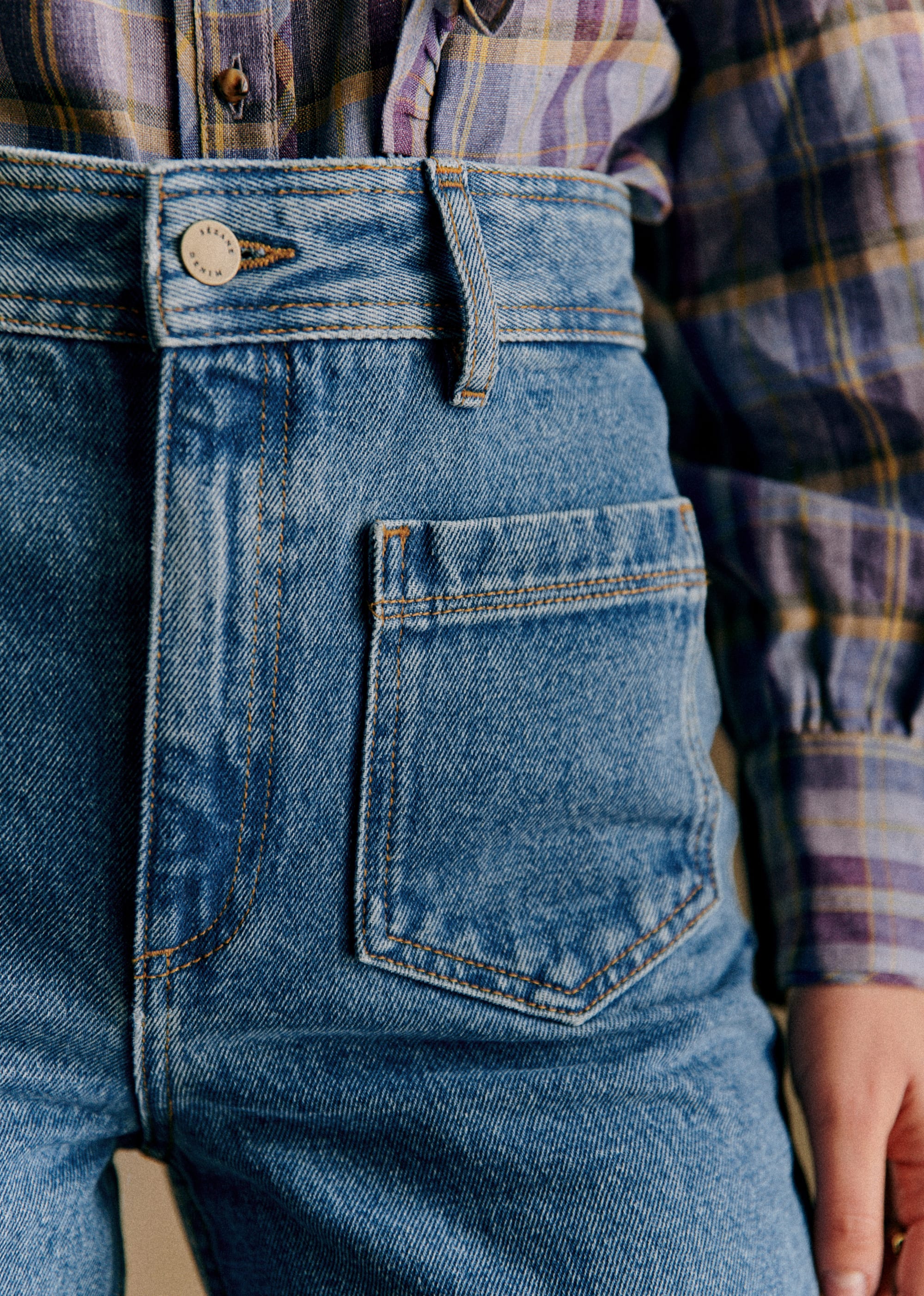 Pantalon Le 70's - Bleu Moyen - E-SHOP/DENIM 5905704