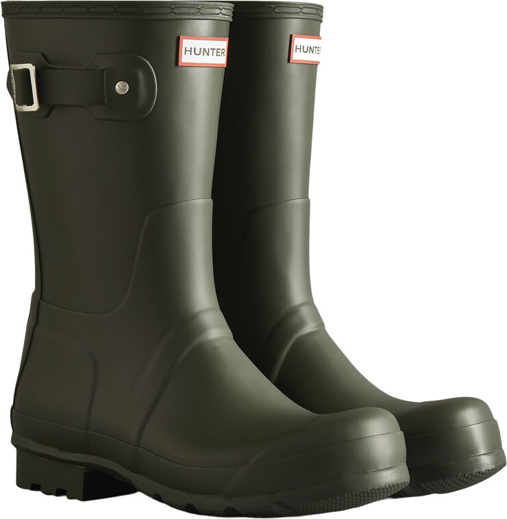 Hunter MENS ORIGINAL SHORT BOOT Green