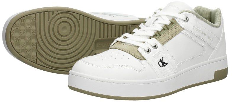 Calvin Klein Cupsole Laceup Basket Low LTH wit