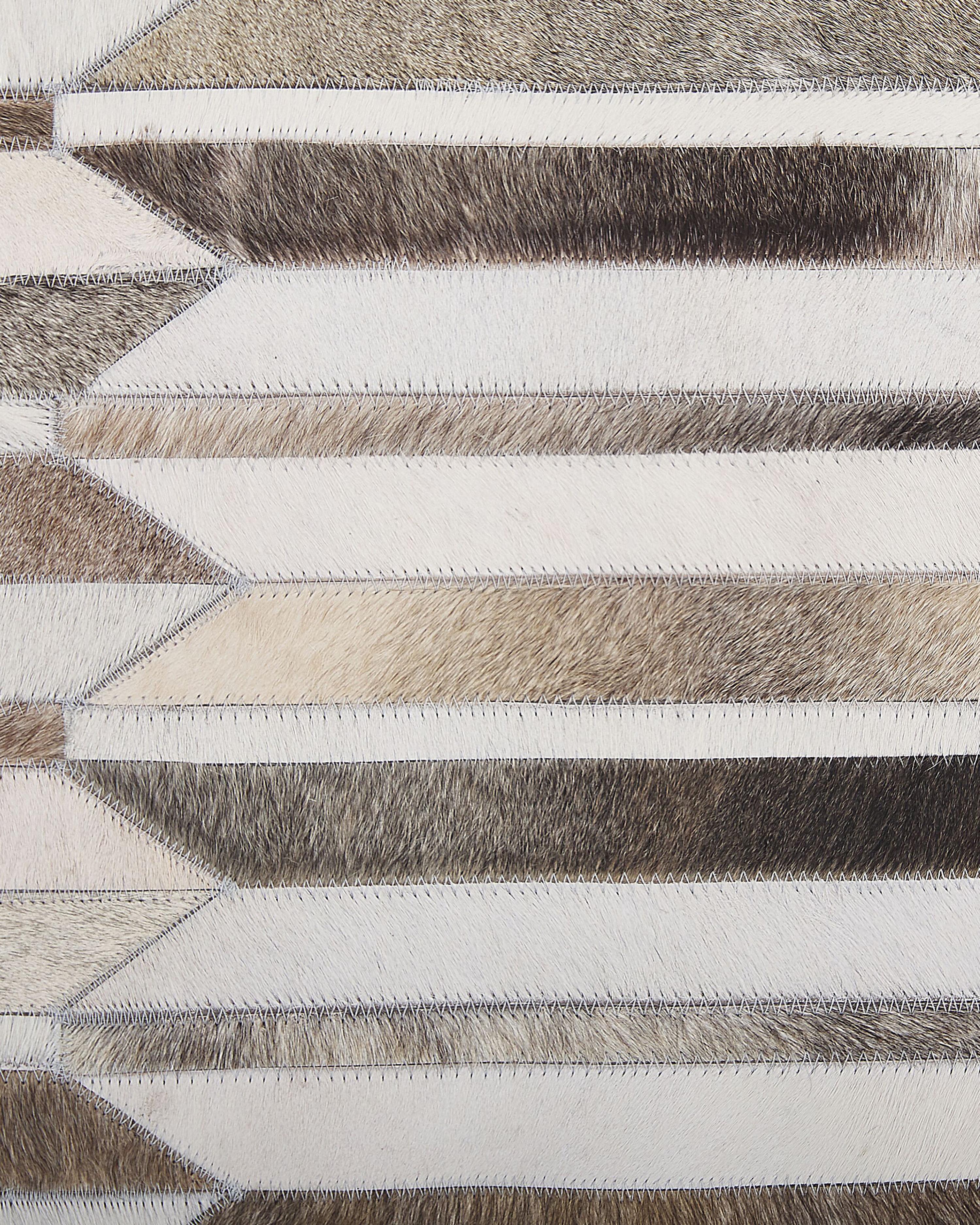Vloerkleed KULALAR Beige 160 x 230 cm Leer