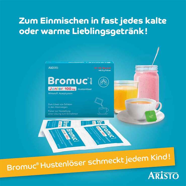 Bromuc akut Junior 100 mg Hustenlöser , 20 St